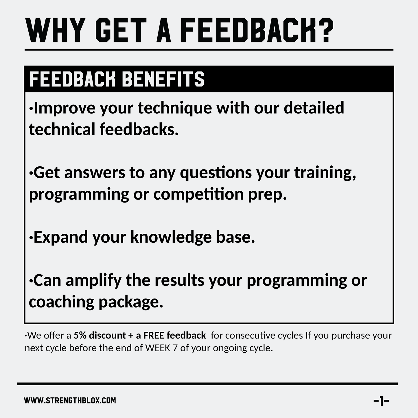 Strengthblox Feedback (External Clients)