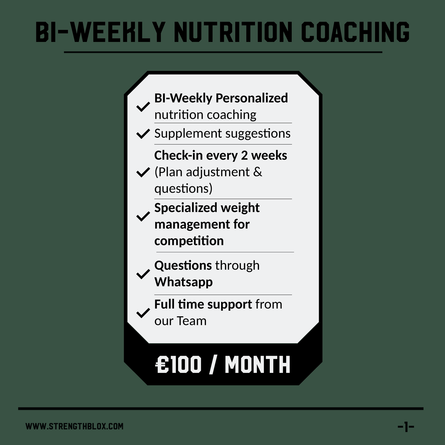 Bi-Weekly Nutrition Coaching